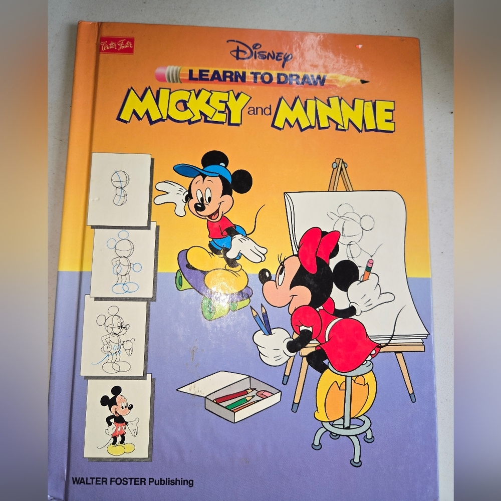 Learn To Draw Mickey & Minnie Children's Book By Disney
